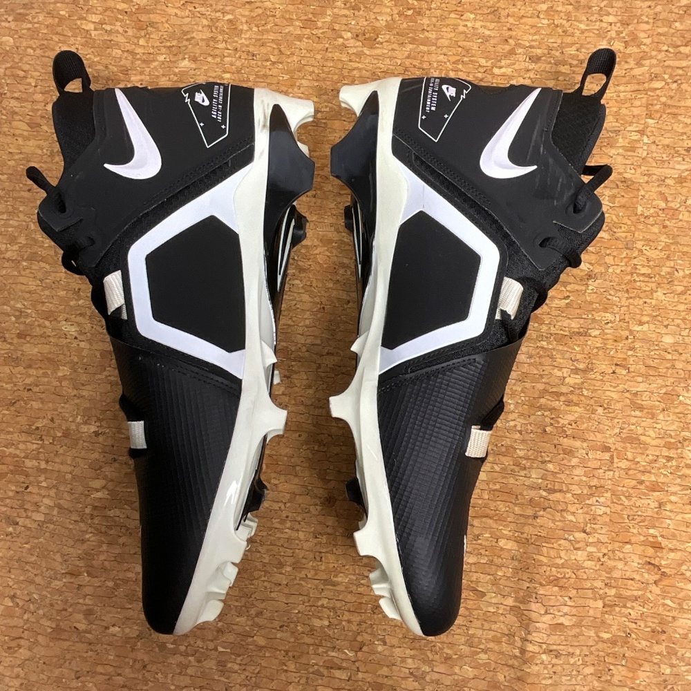 Nike Alpha Menace 3 Football Cleats Men’s Size 13 Black White - Picture 7 of 15
